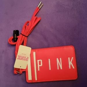VS PINK Hot Pink Lanyard Necklace